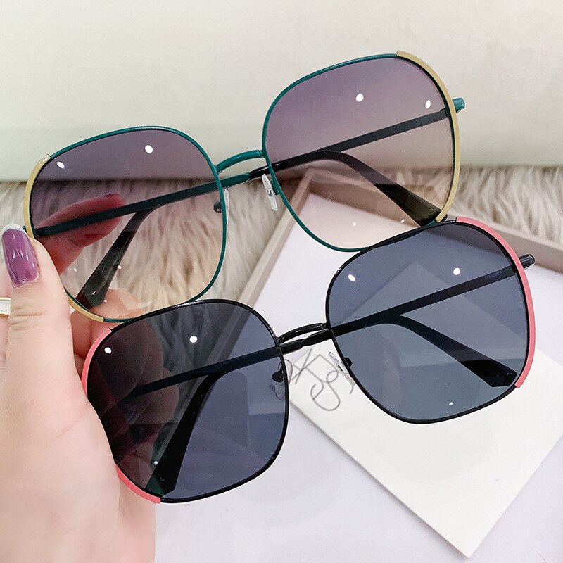 남성용 편광 선글라스, 대형 사각 눈부심 방지 드라이버 안경, 여성용 선글라스, UV400 고글, 빈티지 패션